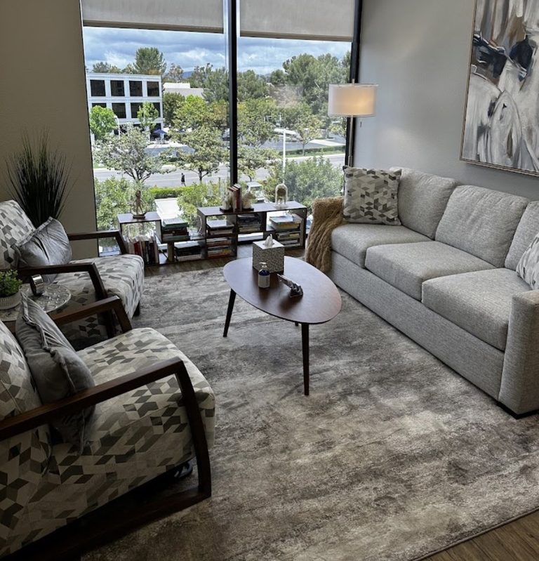 Hart Therapy OC office interior with natural light, Irvine
